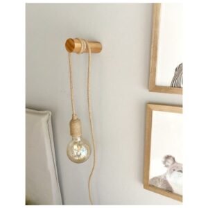 lampara ménsula torneada