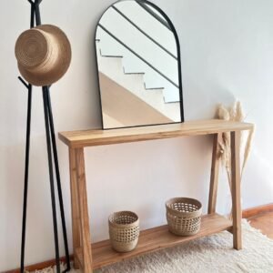 RECIBIDOR DE MADERA CON ESTANTE